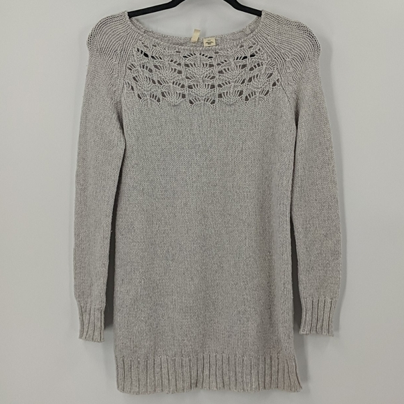 MOTH Anthropologie Open Knit Detail Sweater - Picture 1 of 5